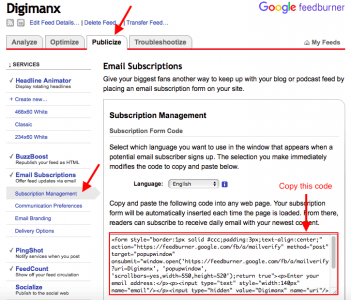 Google FeedBurner
