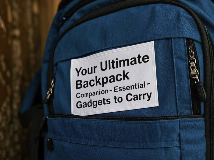 Essential gadgets for backpack