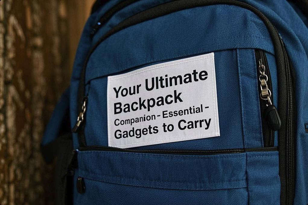 Essential gadgets for backpack